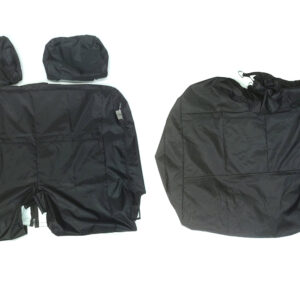 Volkswagen Transporter seat covers fitted to front seats in VW T6.1
