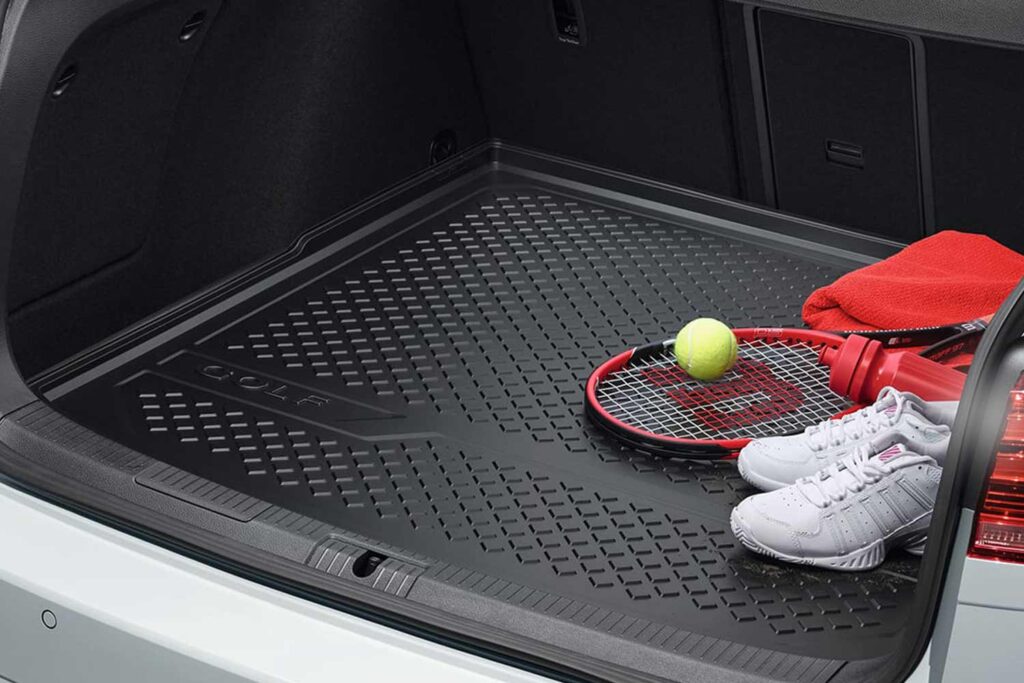 Volkswagen interior protected with genuine floor mats